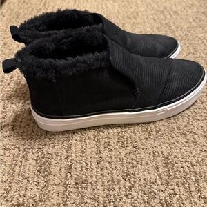 Toms Black Slip On Ankle Boots